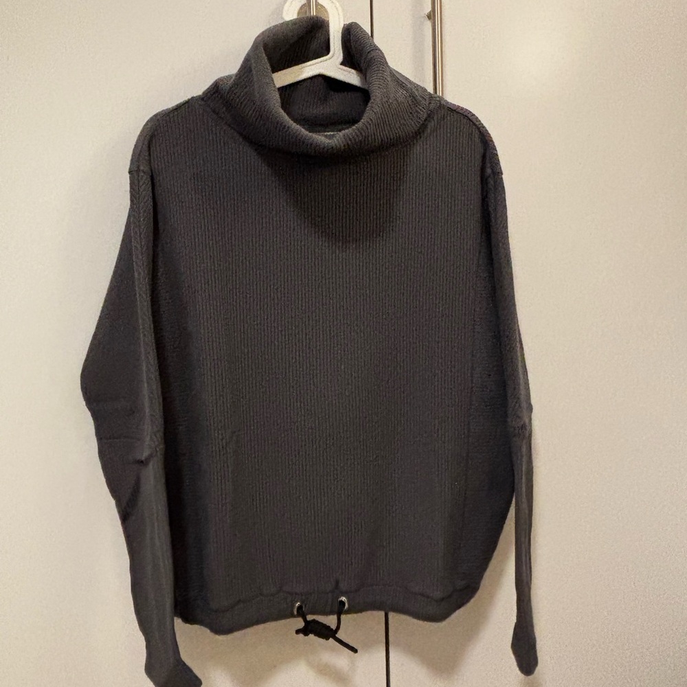 Varley Dark Gray Cowl Neck Sweater